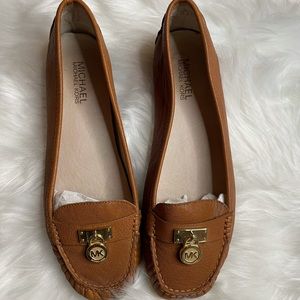 Michael Kors Brown leather loafers